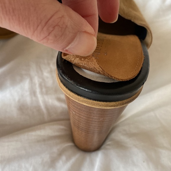 🤑3/$30 Fabianelli NWOT Made in Italy suede slides. US10 EUR 40 3.5” heel - Picture 5 of 7